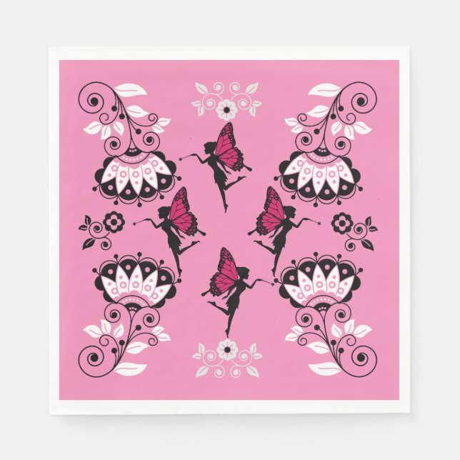 Guardanapo De Papel Fairy Princess Pattern Impressão (Frente)