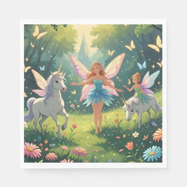 Guardanapo De Papel Fairy Wonderland Collection Paper (Frente)