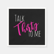 Fale 30 Para Mim Aniversário Napkin