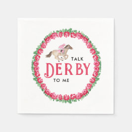 Guardanapo De Papel Fale Derby Comigo | Corrida de Cavalos Derby Chá d