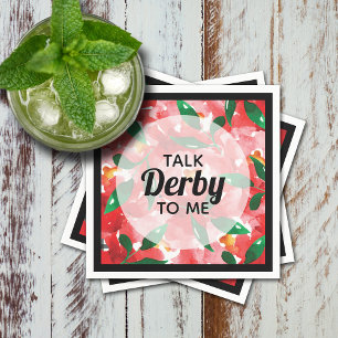 Guardanapo De Papel Fale Derby para Me Rosa vermelha Floral