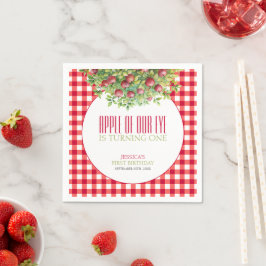 Guardanapo De Papel Fall Apple of Our Eye First Birday