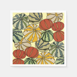 Guardanapo De Papel Fall Autumn Colorors Party Pumpkins