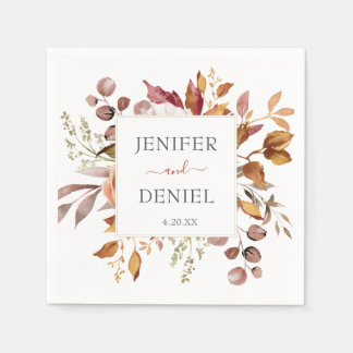Guardanapo De Papel Fall Autumn Deixa Casamento Russo de Boho