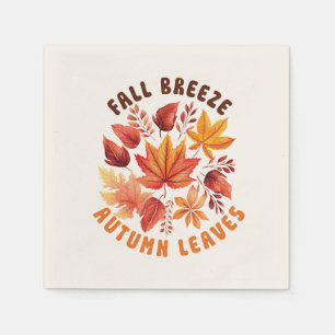 Guardanapo De Papel Fall Breeze, Autumn Leaves - Folhagem Whimsical Fa