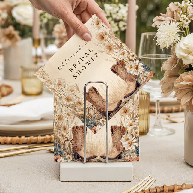 Guardanapo De Papel Fall Country Floral Bridal Shower (Criador carregado)