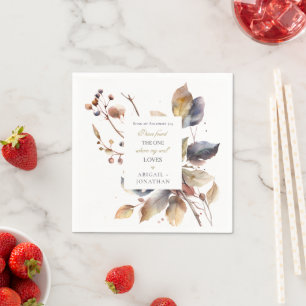 Guardanapo De Papel Fall Deixa Watercolor Bíblia Cristã Casamento