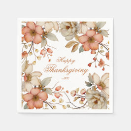 Guardanapo De Papel Fall Floral Thanksgiving