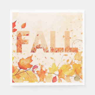Guardanapo De Papel Fall Lovers Autumn Forest Leaves Branches