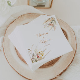 Guardanapo De Papel Fall Meadow Wild Floral Wedding