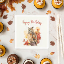Fall vibes Owl - Aniversário