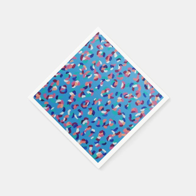 Guardanapo De Papel Falling Stars Blue Abstrato (Canto)