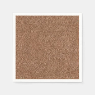 Guardanapo De Papel Falso Brown natural de couro