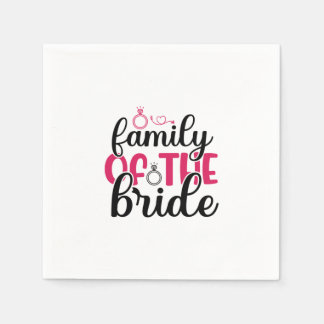 Guardanapo De Papel Família Da Noiva No Casamento