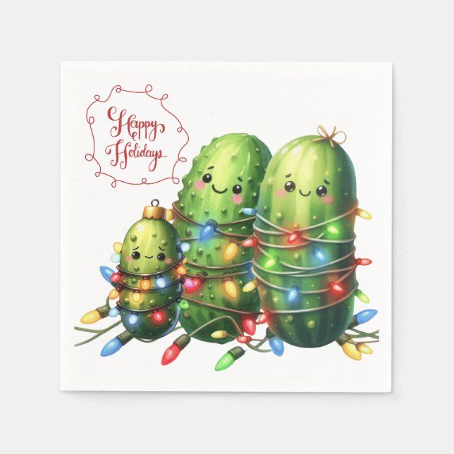 Guardanapo De Papel Família Pickle (Frente)