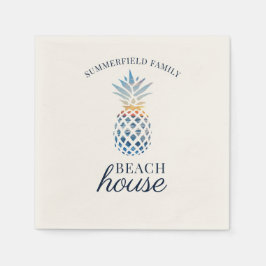 Guardanapo De Papel Family Reunion Pineapple Tropical Beach House