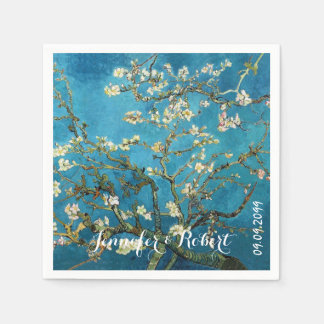 Guardanapo De Papel Famosa arte, Blossoming Almond Tree. Van Gogh