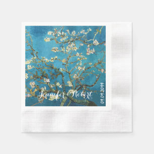 Guardanapo De Papel Famosa arte, Blossoming Almond Tree. Van Gogh