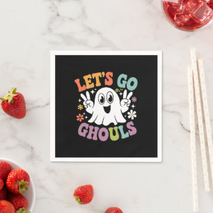 Guardanapo De Papel Fantasia de Halloween Vamos Lá Espíritos Fantasmas