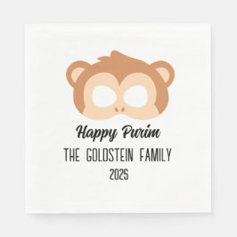 Guardanapo De Papel fantasia de mascarada de máscara de macaco