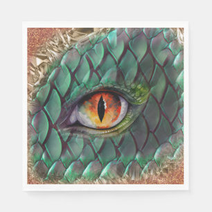 Guardanapo De Papel Fantasia de Olhos do Dragão Mito