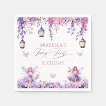Fantasia Floral Roxa Fada Primeiro Aniversário