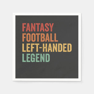 Guardanapo De Papel Fantasia Futebol de Esquerda Entregou Legenda Funn