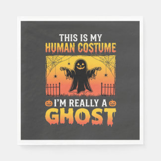 Guardanapo De Papel Fantasia Humana de Halloween Fantasma Vintage