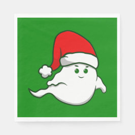 Guardanapo De Papel Fantasma de Natal feio assustador verde assustador