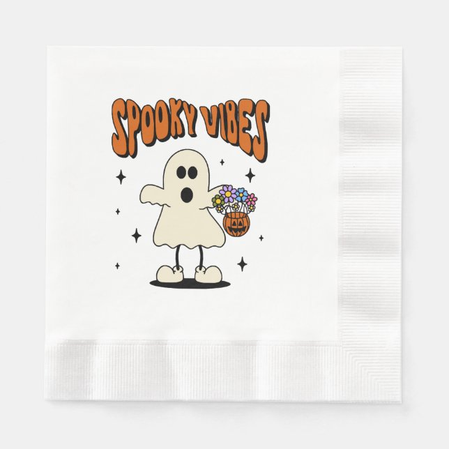 Guardanapo De Papel fantasma de vibrações assustadoras (Frente)