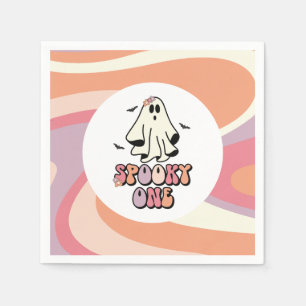 Guardanapo De Papel Fantasma descolado de Halloween retrô Aniversário