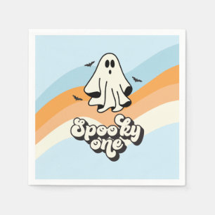 Guardanapo De Papel Fantasma descolado retrô Halloween Assustador Azul