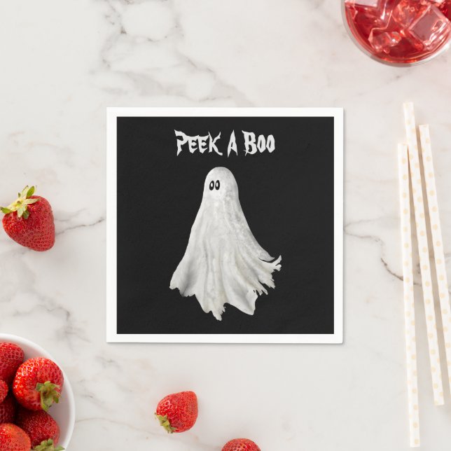 Guardanapo De Papel Fantasma Engraçado Do Passado De Halloween (Insitu)