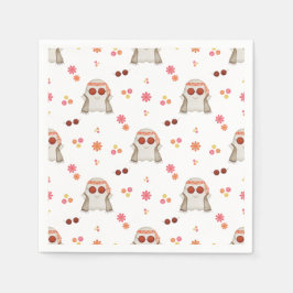 Guardanapo De Papel Fantasma Floral das Crianças Cuecas do Halloween