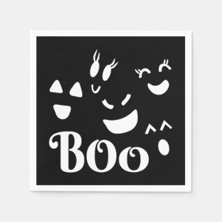 Guardanapo De Papel Fantasmagórico Rosto de Fantasma Bonito Boo Tema H