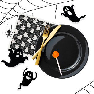 Guardanapo De Papel Fantasmas bonitos Aranhas Spider Webs Hallowee