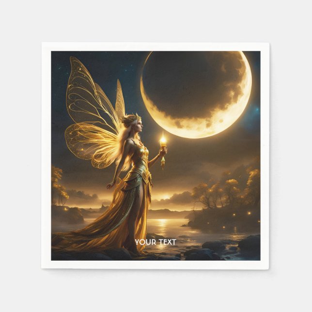 Guardanapo De Papel Fantasy Cute Moon Lake (Frente)