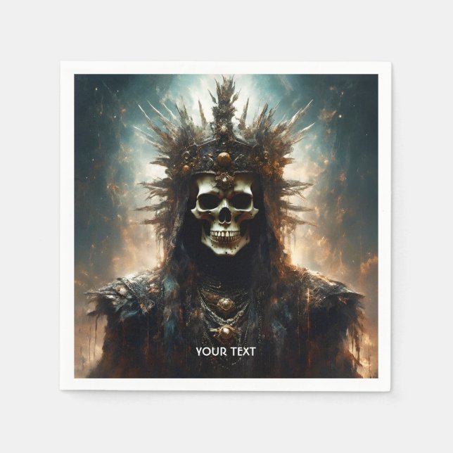 Guardanapo De Papel Fantasy Cute Old King Head (Frente)