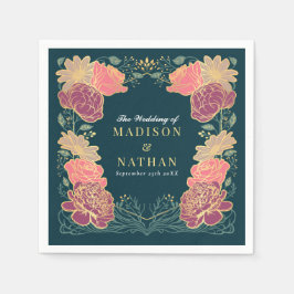 Guardanapo De Papel Fantasy Encantado Casamento Floral Garden