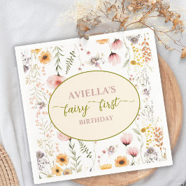 Guardanapo De Papel Fantasy Fairy First Wildflower Paper Napkin