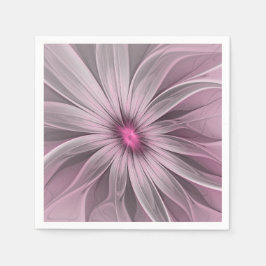 Guardanapo De Papel Fantasy Flower Abstrato Plum Floral Arte Fractal