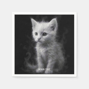 Guardanapo De Papel Fantasy White Smoke Kitten
