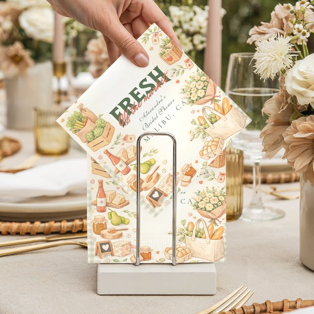 Guardanapo De Papel Farm Fresh Market Bridal Shower (Criador carregado)