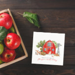 Guardanapo De Papel Farm Theme | Barn Birthday Party<br><div class="desc">Starting with a fabulous printed invitation, set the tone with a unique design then carry the theme through the entire event. Your event will be picture perfect from beginning to end with special little extras. At the party, consider personalized party favors for an extra special touch. Add your custom wording...</div>