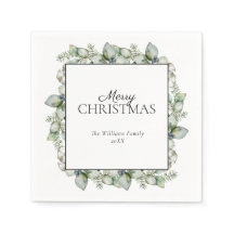 Farmhouse Rustic Greenery Feliz Natal