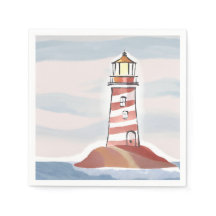 Farol Clássico | Aquarela Costeira Oceânica