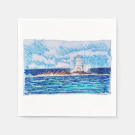 Guardanapo De Papel Farol em Azul