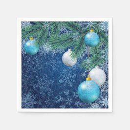 Guardanapo De Papel Fascinante Natal Branco