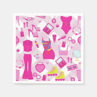 Guardanapo De Papel fashion doll clothes vintage 1990s pink gingham