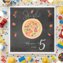Fatia de diversão, aniversário de pizza